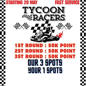 Monopoly Go Aladdin Racers 50K punten/ronde 3:1 Tycoon Racers (20 mei)