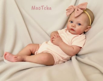 18inch Reborn Baby Doll | Soft Body | 100% Handmade 3D Skin | Christmas Gift | Blue Eyes