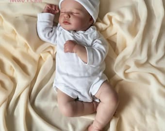 50CM Reborn Doll | Realistic Silicone Vinyl Cloth Body | Handmade Toy | Christmas Gift