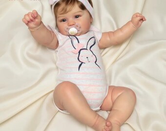 48CM Reborn Baby Doll | Painted | Newborn | Rooted Hair | Soft Touch | Toys for Kids | Gift