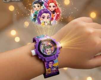K-Pop Demon Hunters Watch | Kids Projector Wrist Watch