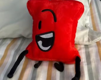 Czerwona pluszowa pinezka | Zabawna pluszowa zabawka biurowa | Słodka zabawka na biurko Kawaii | Miękka poduszka z pinezki z kreskówkową kreskówką, prezent 20 cm