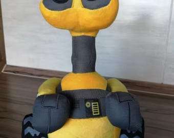 Słodki pluszowy robot – pluszowy robot inspirowany Wall-E – lalka Kawaii Sci-Fi – miękki pluszowy robot dla fanów Pixara, 25 cm