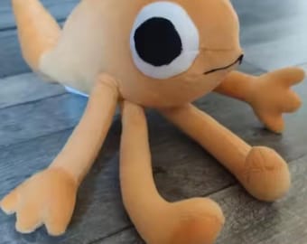 Słodka pluszowa ośmiornica jednooka – Kawaii cyklop morski – miękka pomarańczowa pluszowa zabawka – fantastyczny prezent z oceanu 24 cm