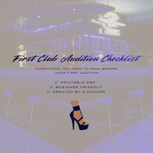 Checklista för första klubbauditionen för nya exotiska dansare (utskrivbar PDF)