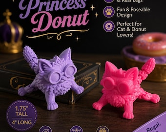 Dungeon Crawler Carl Princess Donut 3d Printed Fidget Toy Articulated