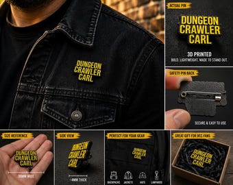 Dungeon Crawler Carl Pin - DCC Pin- 3D printed