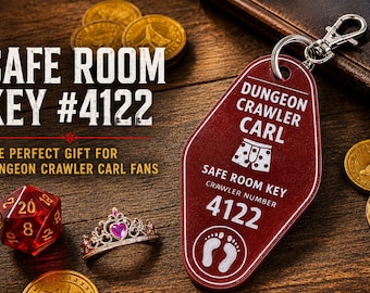 Dungeon Crawler Carl Safe Room Keychain