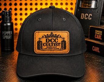 Dungeon Crawler Carl Hat, DCC Cultist, Member since  the first floor Mesh Truckers Hat (patch is available in our shop as well)