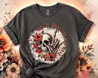 On My Husband’s Last Nerve Women’s T-Shirt Comfort Colors
