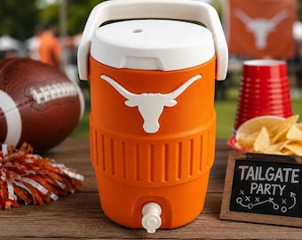 Mini Water Cooler 12oz Can Koozie – Texas Longhorns Edition