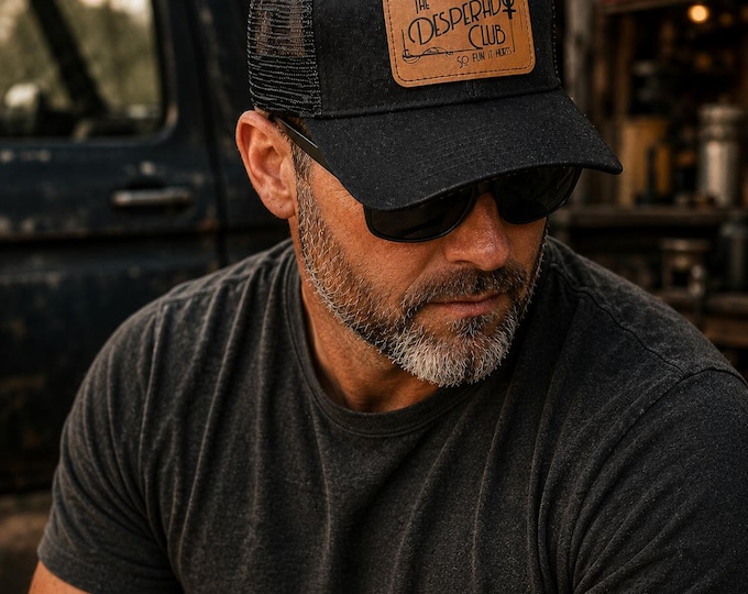 Featured listing image: Dungeon Crawler Carl Trucker Hat – Leatherette Patch, Classic Fit