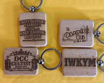 Dungeon Crawler Carl Keychain Set of 4 Wooden