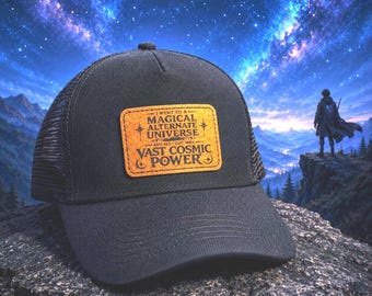 He Who Fights With Monsters Trucker Hat – Vast Powers - Leatherette Patch Cap