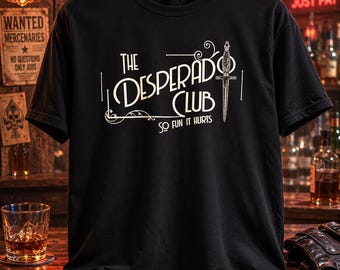 Dungeon Crawler Carl Desperado Club T-Shirt , DCC  SM-XXL