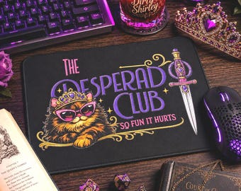 Dungeon Crawler Carl Desperado Club MousePad, Princess Donut Edition, (10.2x8.2 Anti-Fray)