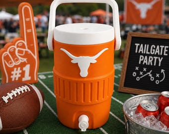 Texas Longhorn UT Can Holder Mini Water Cooler 12oz Cooler 3d Printed