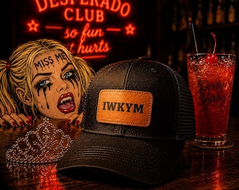 Dungeon Crawler Carl Hat, IWKYM  Truckers Hat, Snap Back, Mesh, Adjustable (patch is available in our shop as well)