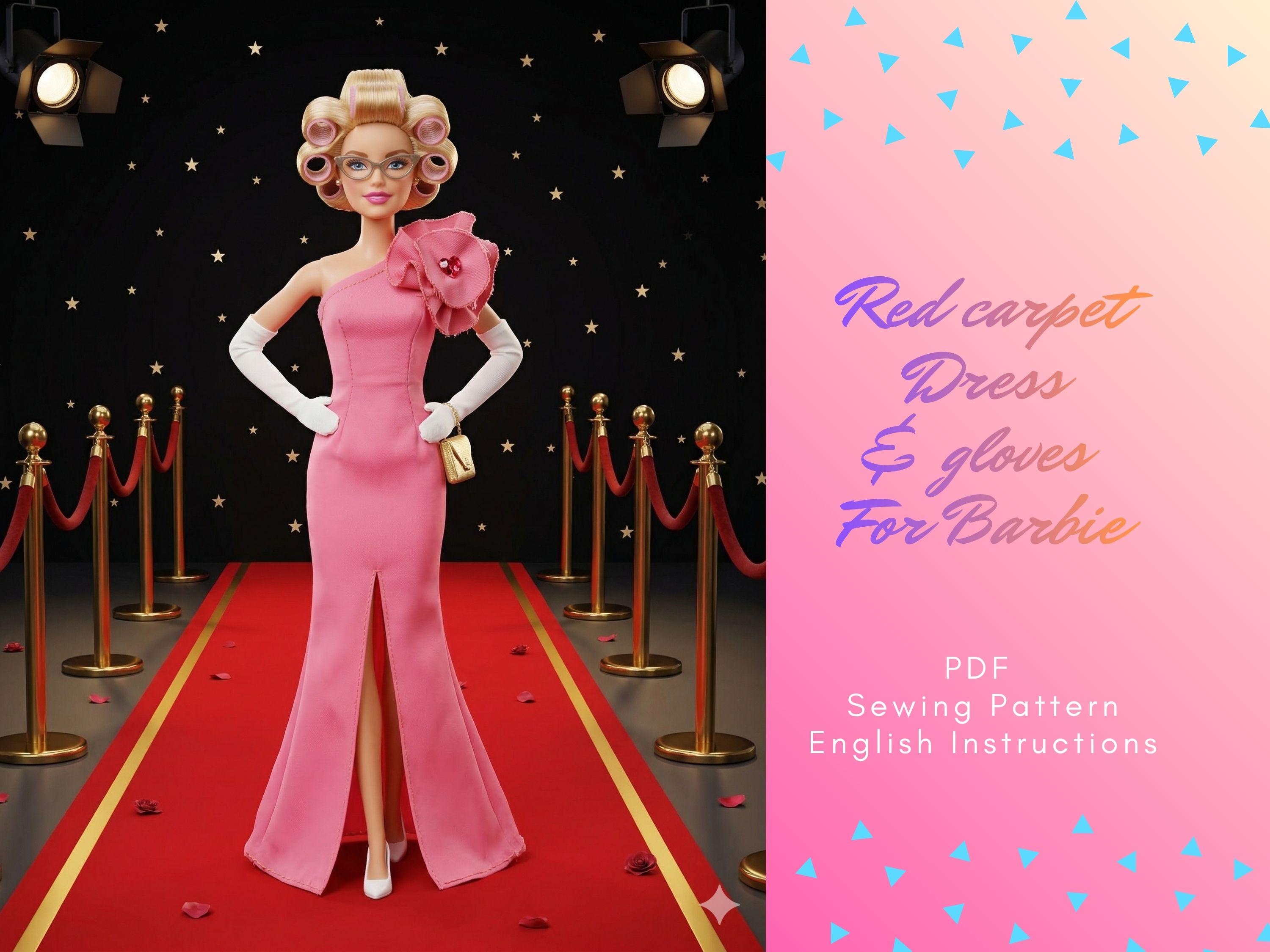 Barbie Doll Sewing Pattern –red Carpet Gala Gown / Dress (digital ...
