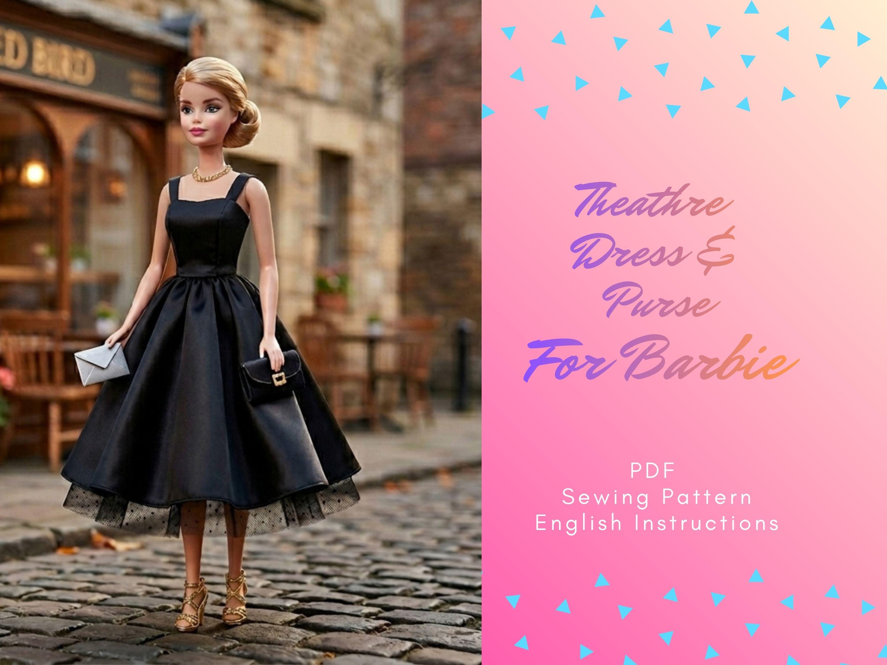 ayeza khan black dress Witch Dress Costume for Blythe & Pullip Dolls Black Halloween Outfit main image 1