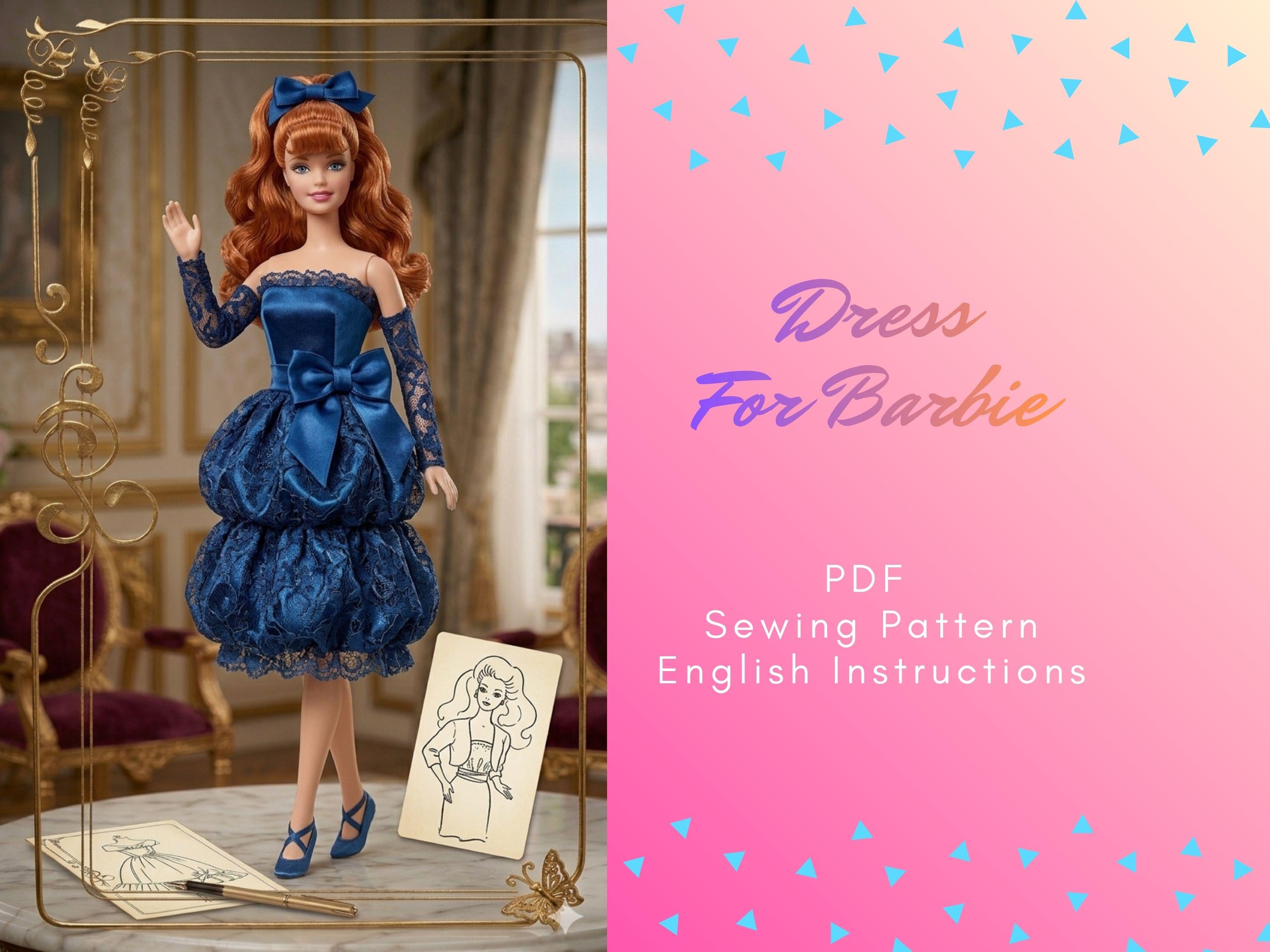 Vintage Barbie Blue Dress - Etsy Vintage Barbie Blue Dress - Etsy