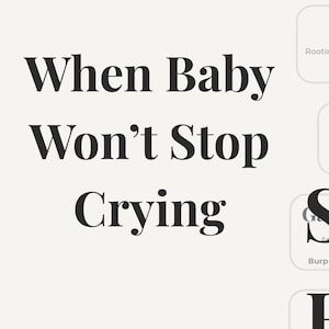 Baby Crying Cheat Sheet