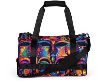 All-over print gym bag