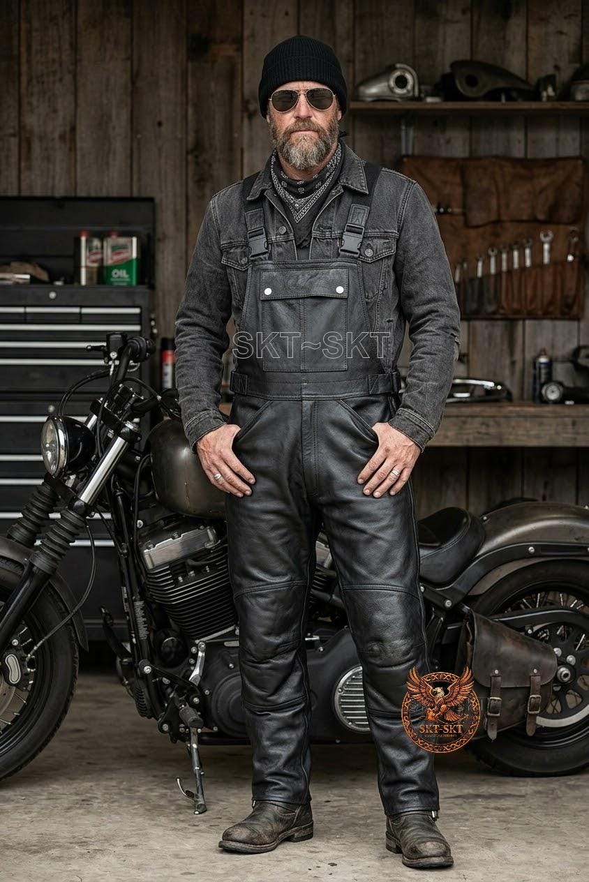 新品　未使用B's leather BIKERS本革レザー　オーバーオール 新品 未使用B's leather BIKERS本革レザー オーバーオール LEATHER
