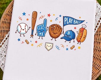 トレンディな野球落書きレトロPNG面白い試合日野球キャラクターシャツオリジナルデザイン