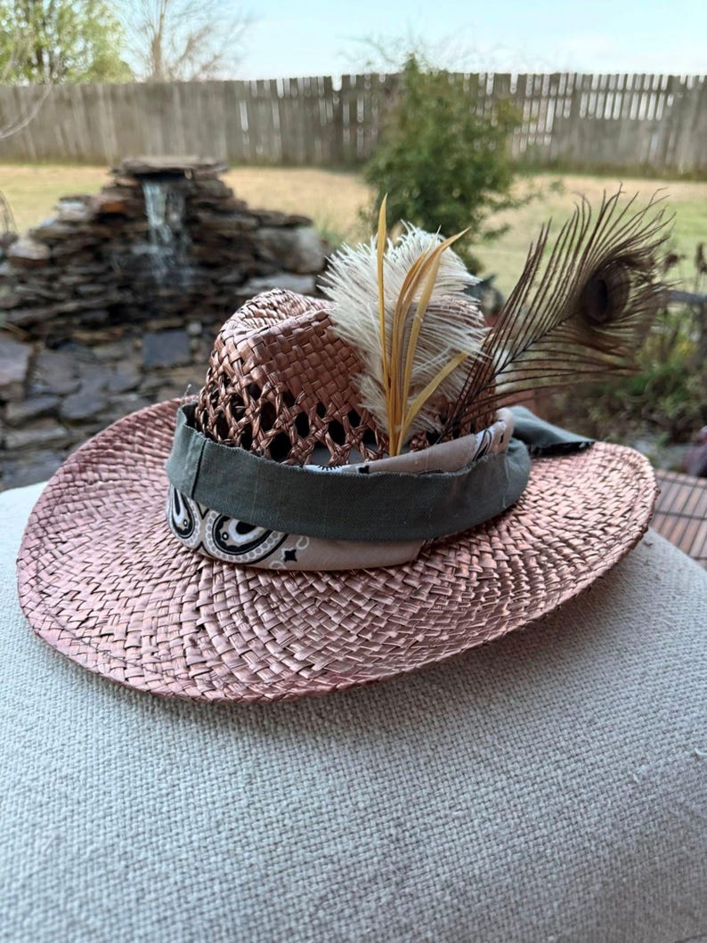 The "Copper Top", Western cowboy hat, size fits most with adjustable band image 2