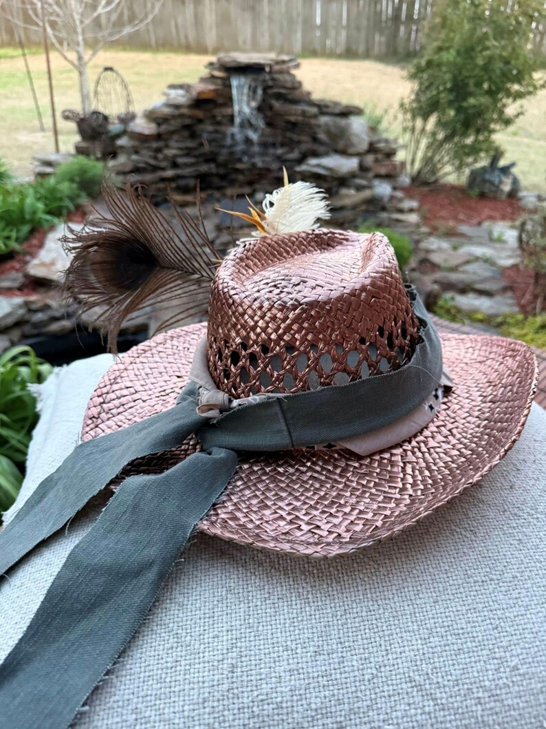 The "Copper Top", Western cowboy hat, size fits most with adjustable band image 4
