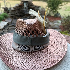 The "Copper Top", Western cowboy hat, size fits most with adjustable band image 1
