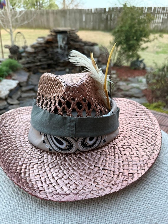 The "Copper Top", Western cowboy hat, size fits most with adjustable band