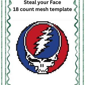 Steal your Face needlepoint stitch chart