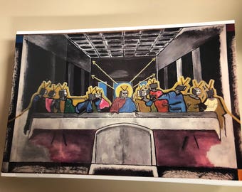 Last last supper - postcard