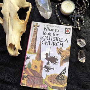Vintage Children’s Book What to Look for Outside a Church 1970’s