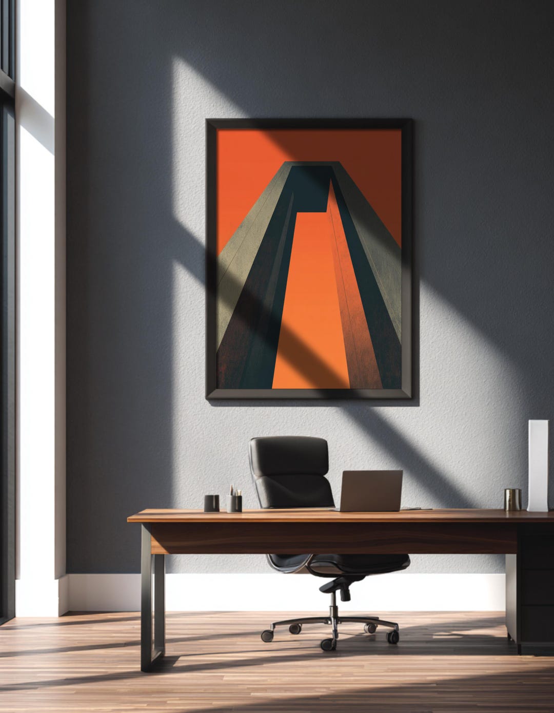 Executive Office Wall Art Printable, Minimalist Architectural Gateway ...