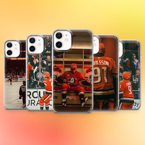 Cover per telefono Leo Carlsson Anaheim Ducks per iPhone 17e, 16, 15, 14, 13 Samsung S26, S25, S23, A57 Pixel 10A, 10ProXL, 9A, 8A, 8Pro