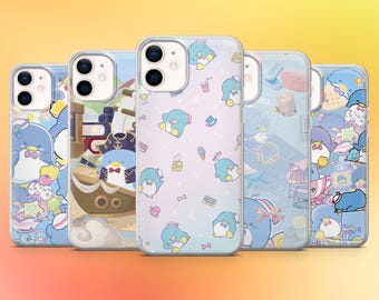 タキシードサム 携帯ケース ペンギン サンリオカバー iPhone 17e、16、15、14、13 Samsung S26、S25、S23、A57 Pixel 10A、10ProXL、9A、8A、8Pro用
