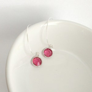 Darling Pink, Hoop-Dangle Earrings image 2