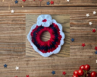 Stars & Stripes Striped Scrunchie