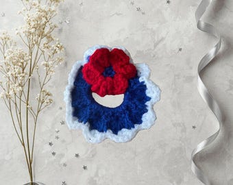 Liberty Belle Royal Blue Fan-Stitch