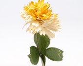 Small Antique German Paper Flower, Vintage for Nativity Putz or Doll House