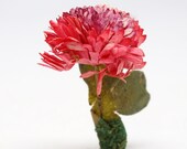 Small Antique German Paper Flower, Vintage for Nativity Putz or Doll House