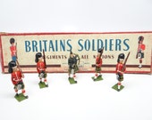 5 Vintage 1950 39 s Old Britains Soldiers in Original Box, Lead Soldiers, Piper