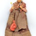 Grand Santon Simone Jouglas – Porteuse De Berceau – Terre Cuite 34cm N°5
