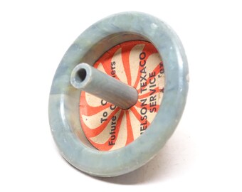 Antique Advertising Spinning Top, Vintage Toy