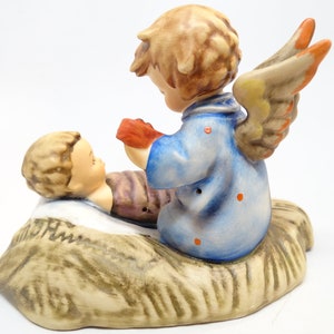 German Hummel 24/1 Heavenly Lullaby Candle Holder, Hand Painted Porcelain Angel with Baby Jesus Figurine, Vintage West Germany image 9