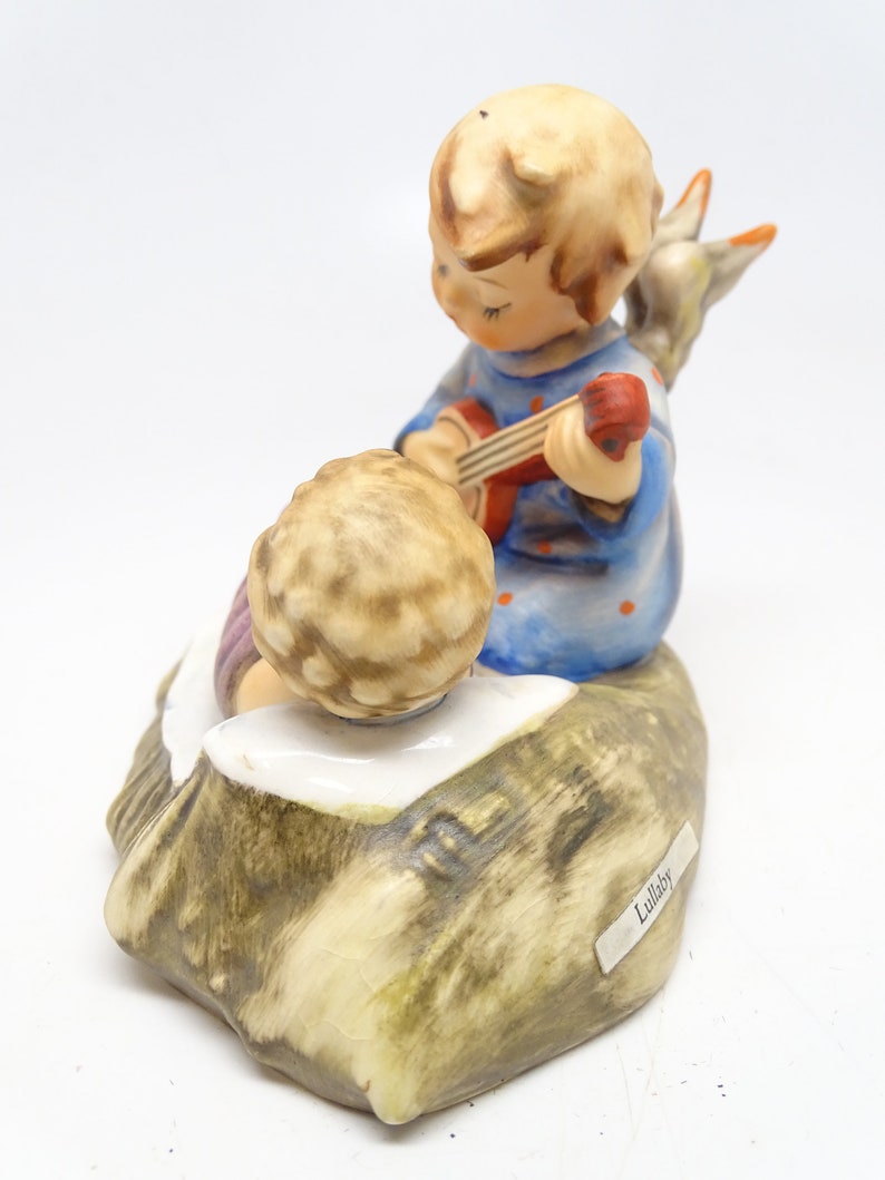 German Hummel 24/1 Heavenly Lullaby Candle Holder, Hand Painted Porcelain Angel with Baby Jesus Figurine, Vintage West Germany image 6