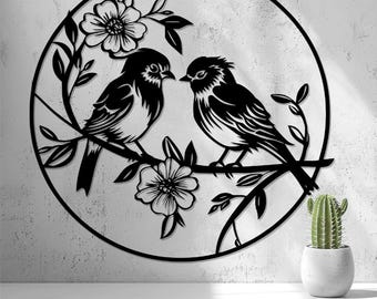 2D Round Wildlife Animal Wall Art | Birds Deer Forrest Hummingbird Baby Monkeys Pandas Turtles Whales | 2D Wall Art Hanging | Quirky Gift